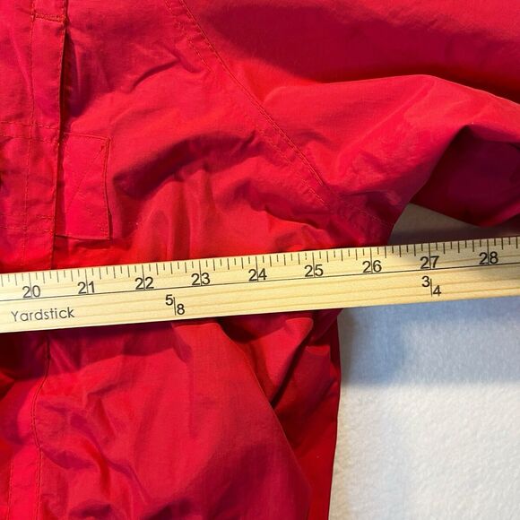 Tudor Court Red Jacket Windbreaker Removable Hood Fleece Lined Long Sleeves XX - Picture 11 of 16